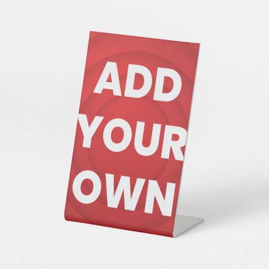 カスタムTabletop & 結婚sシンボルや象徴 | エレガント 台座サイン (正面)