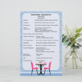 カスタムTeaパーティープログラムV2 便箋 (スタンド正面)