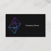 カスタムTech Start-Up Black Business Cardブランド 名刺 (正面)