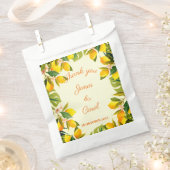 カスタムThankの水結婚色レモネード フェイバーバッグ (クリップ留めされた状態)