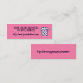 カスタムThank You Shirt小規模企業 スキニー名刺 (正面/裏面)