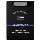 カスタムThin Blue Line Police Officerの評価 クリップボード (正面)