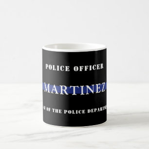 カスタムThin Blue Line Police Officerの評価 コーヒーマグカップ