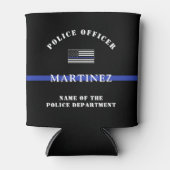 カスタムThin Blue Line Police Officerの評価 缶クーラー (正面)