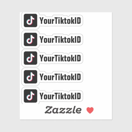 カスタムTikTokソーシャルメディアプロモーション シール (シート)