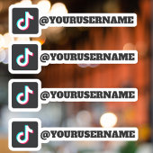 カスタムTikTokロゴソーシャルメディア名シール シール