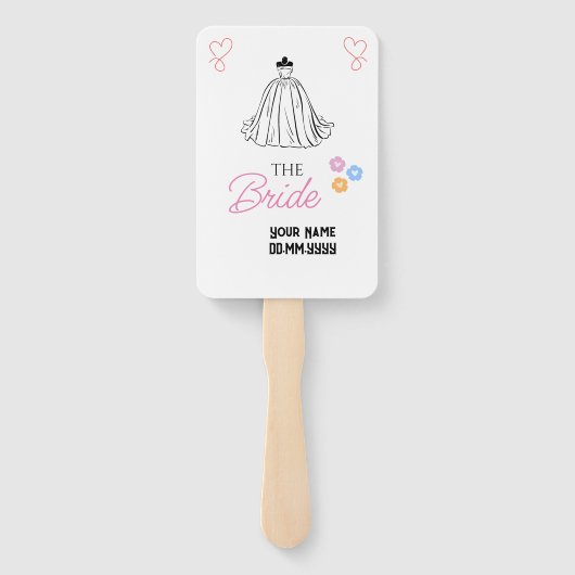 カスタムTouchのクール花嫁結婚 ハンドファン (裏面)