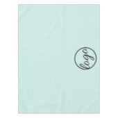 カスタムTrade Show Businessロゴターコイズ テーブルクロス (正面)