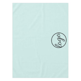 カスタムTrade Show Businessロゴターコイズ テーブルクロス