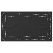 カスタムTrade Show Business Companyブランドロゴ テーブルクロス (正面(横))