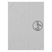 カスタムTrade Show Business Logo Light Gray テーブルクロス (正面)