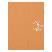 カスタムTrade Show Business Logo Orange テーブルクロス (正面)