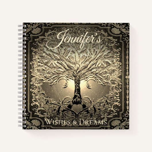 カスタムTree パーソナライズされた of Life Journal ノートブック (正面)