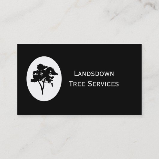 カスタムTree Services名刺 名刺 (裏面)