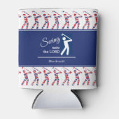 カスタムUKユニオンジャックゴルフクーラーボックス 缶クーラー (正面)