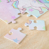 カスタムUnicornチャイルドネームパズル ジグソーパズル (側面)