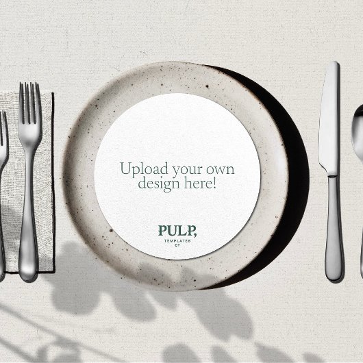 カスタムUpload Your Own Round Menu 招待状