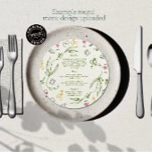 カスタムUpload Your Own Round Menu 招待状