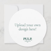 カスタムUpload Your Own Round Menu 招待状 (正面)