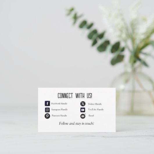 カスタムUs名刺に接続 名刺 (スタンド正面)