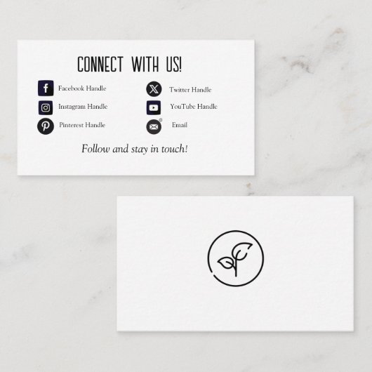 カスタムUs名刺に接続 名刺 (正面/裏面)