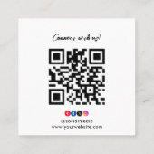 カスタムUs Square Business Cardと接続するロゴ スクエア名刺 (裏面)