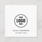 カスタムUs Square Business Cardと接続するロゴ スクエア名刺 (正面)