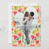 カスタムValentinesパーソナライズされたフォトカード シーズンカード (正面)
