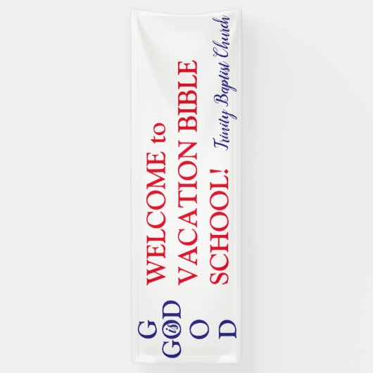 カスタムVBSの歓迎された旗 横断幕 (縦)