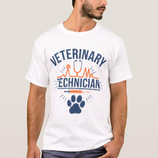 カスタムVet Tech Gift | 獣医シャツとパワー Tシャツ