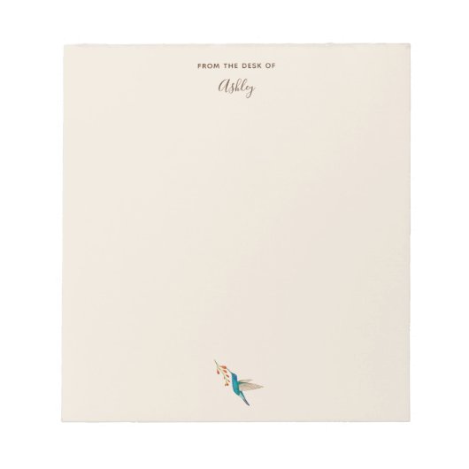 カスタムViolertear Hummingbirdメモ帳 ノートパッド (正面)