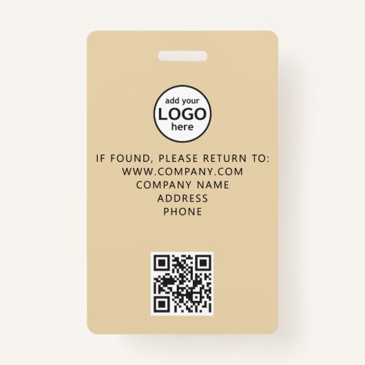 カスタムVIPすべてのアクセスQRコードイベントゴールドフォイル バッジ (裏面)