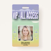 カスタムVIPすべてのアクセスSweet sixteen バッジ (正面)