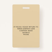 カスタムVIPオールアクセスイベントゴールドフォイルバッジ バッジ (裏面)