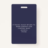 カスタムVIPオールアクセスイベントブルーマーブル バッジ (裏面)