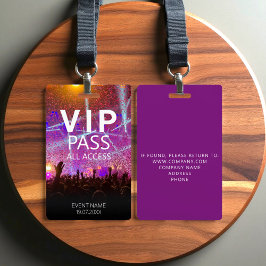カスタムVIPオールアクセスイベント パープルバッジ バッジ