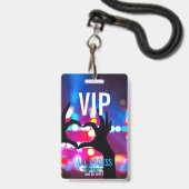 カスタムVIPオールアクセスコンサートイベントパスハート バッジ (ストラップ付き表面)