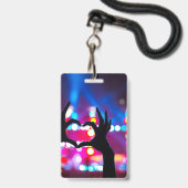 カスタムVIPオールアクセスコンサートイベントパスハート バッジ (ストラップ付き裏面)