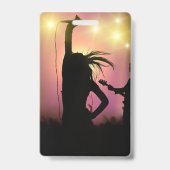 カスタムVIPオールアクセスコンサートイベントパス 女性 バッジ (裏面)