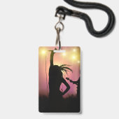 カスタムVIPオールアクセスコンサートイベントパス 女性 バッジ (裏面（ネックストラップ付）)