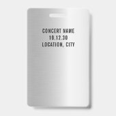 カスタムVIPオールアクセスコンサートシフェイクェア バッジ (裏面)