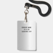 カスタムVIPオールアクセスコンサートシフェイクェア バッジ (裏面（ネックストラップ付）)