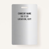 カスタムVIPオールアクセスコンサートシフェイクェア バッジ (裏面)