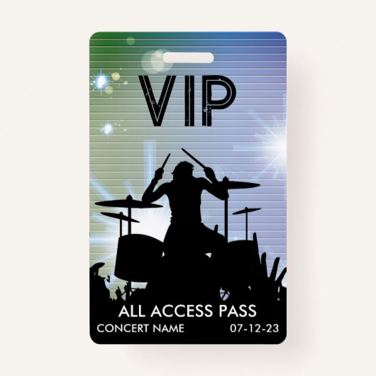 カスタムVIPオールアクセスコンサートバッジ バッジ (正面)