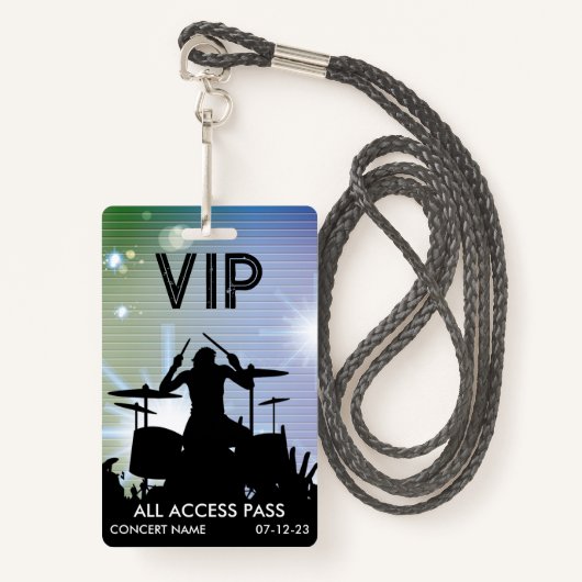 カスタムVIPオールアクセスコンサートバッジ バッジ (正面ランヤード)