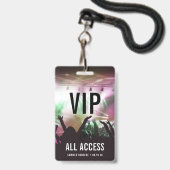 カスタムVIPオールアクセスコンサート バッジ (正面（ネックストラップ付）)