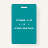 カスタムVIPオールアクセスコンサート バッジ (裏面)