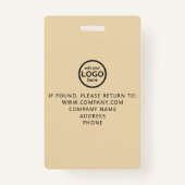 カスタムVIPオールアクセスゴールドフォイルバッジ | バーコード バッジ (裏面)