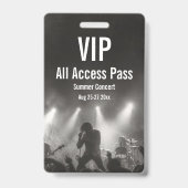 カスタムVIPオールアクセスパス コンサートバッジ バッジ (正面)