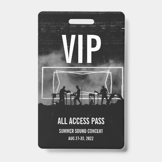 カスタムVIPオールアクセスパス コンサートバッジ バッジ (正面)